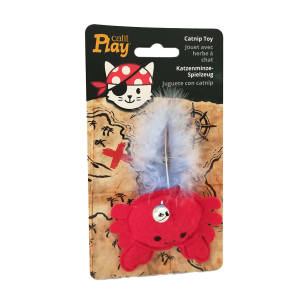 Cat It Play Pirates | Cangrejo Catnip y Plumas