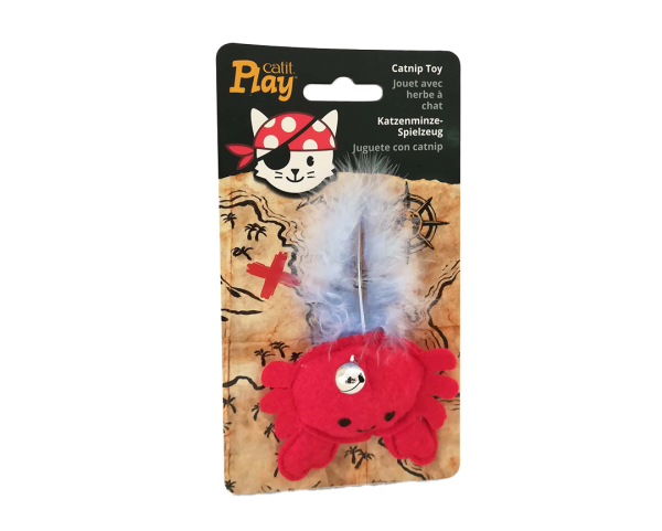 Cat It Play Pirates | Cangrejo Catnip y Plumas