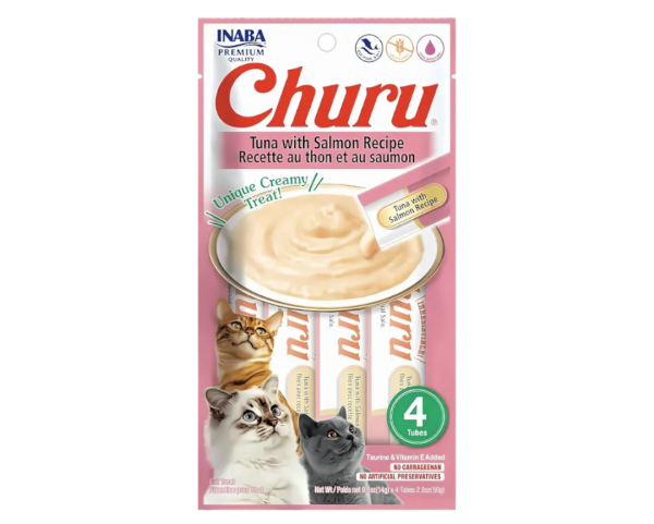 Churu Rosado - Tuna y Salmón | 4 Tubos