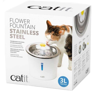 Cat It Fuente de Agua | Acero Inoxidable