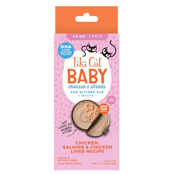 Tiki Baby Chicken Salmon | Caja x3 Latas