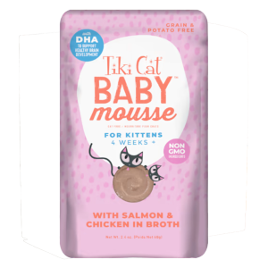 Tiki Baby Velvet Mousse Kitten Salmon 2.4 OZ Pounch