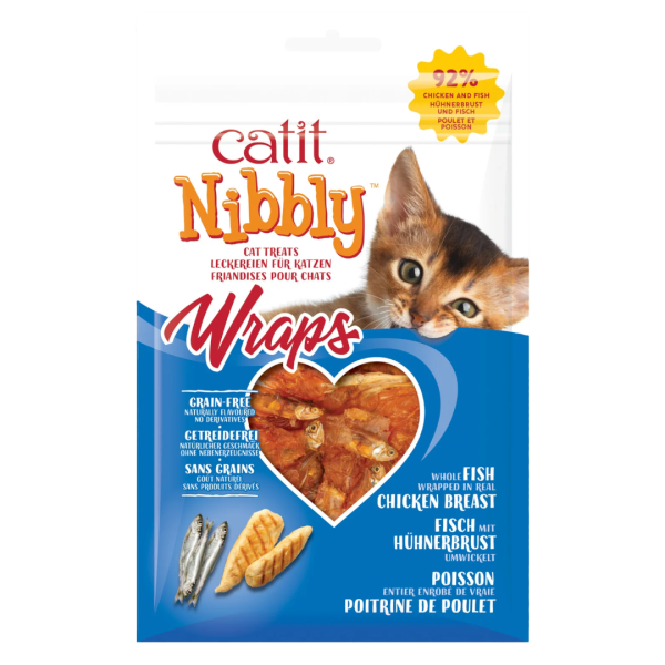 Nibbly Wraps Pollo y Pescado - 30 GR