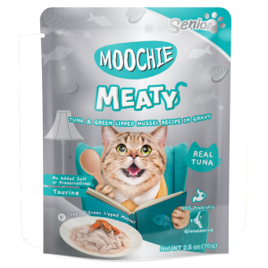 Moochie Meaty Tuna y Green Lipped (Senior) - 70GR