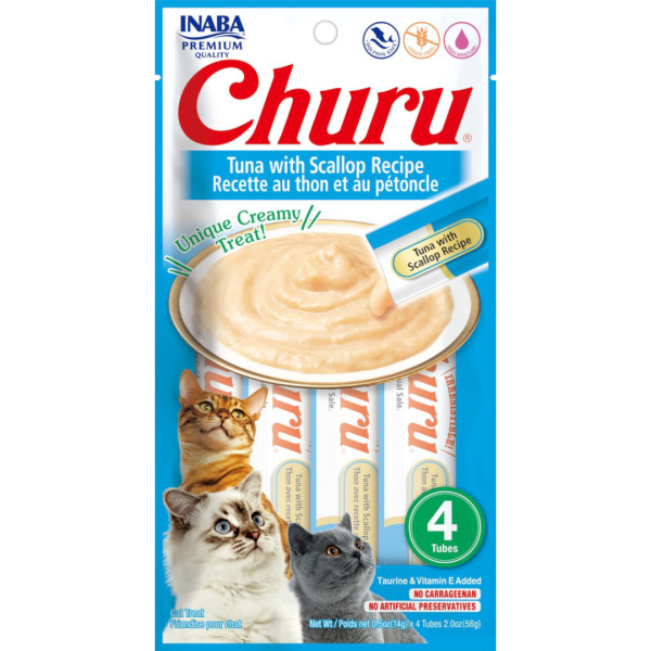 Churu Celeste - Tuna y Scallop | 4 Tubos