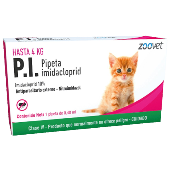 P.I Gatos Antipulgas | Hasta 4 Kg